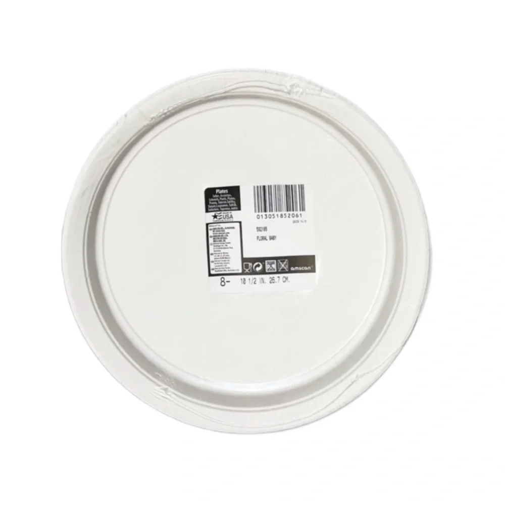 AMSCAN Floral Dinner Plates